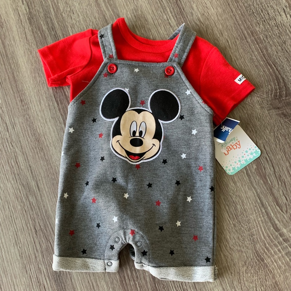 Brand new Mickey Mouse overalls 🐭